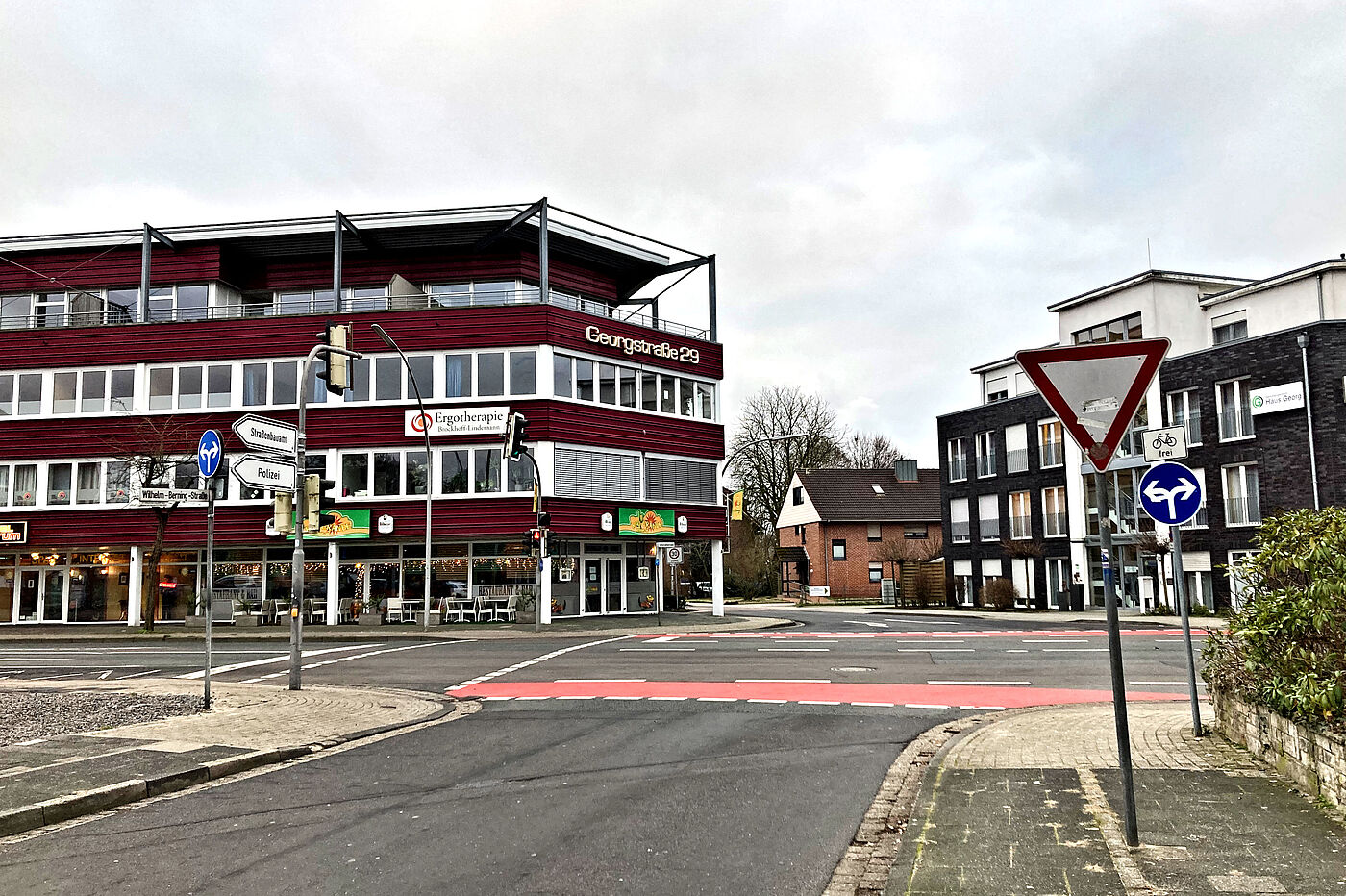 Bedarfsampel an der Wilhelm-Berning-Straße in Lingen