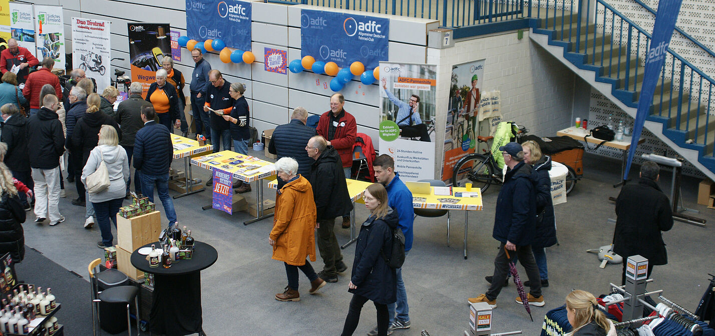 ADFC Stand auf der Fahrradmesse Lingen 2024