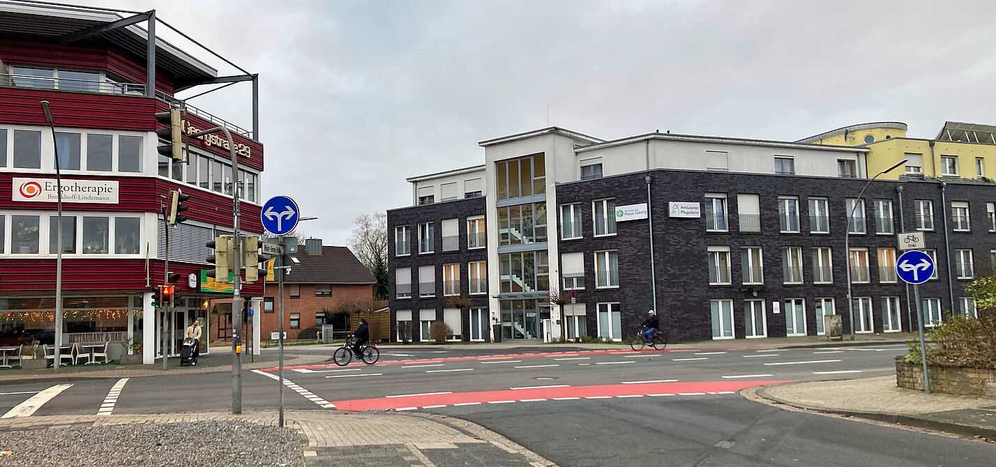 Bedarfsampel an der Wilhelm-Berning-Straße in Lingen