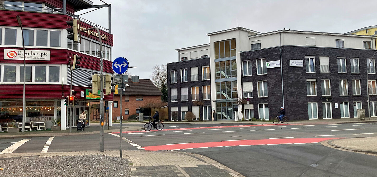 Bedarfsampel an der Wilhelm-Berning-Straße in Lingen