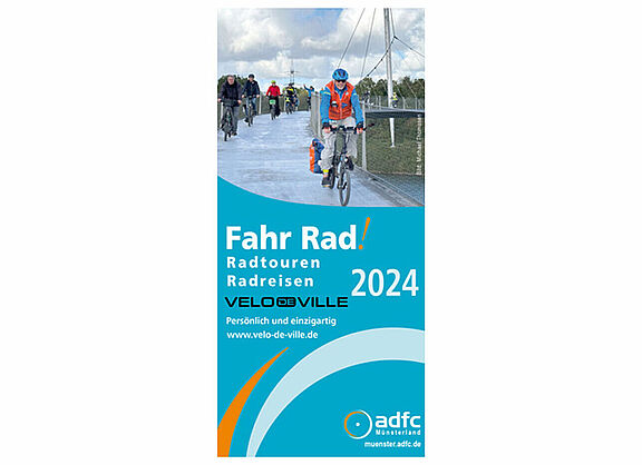 Titelbild Radtourenprogramm 2024 adfc Münsterland e.V.